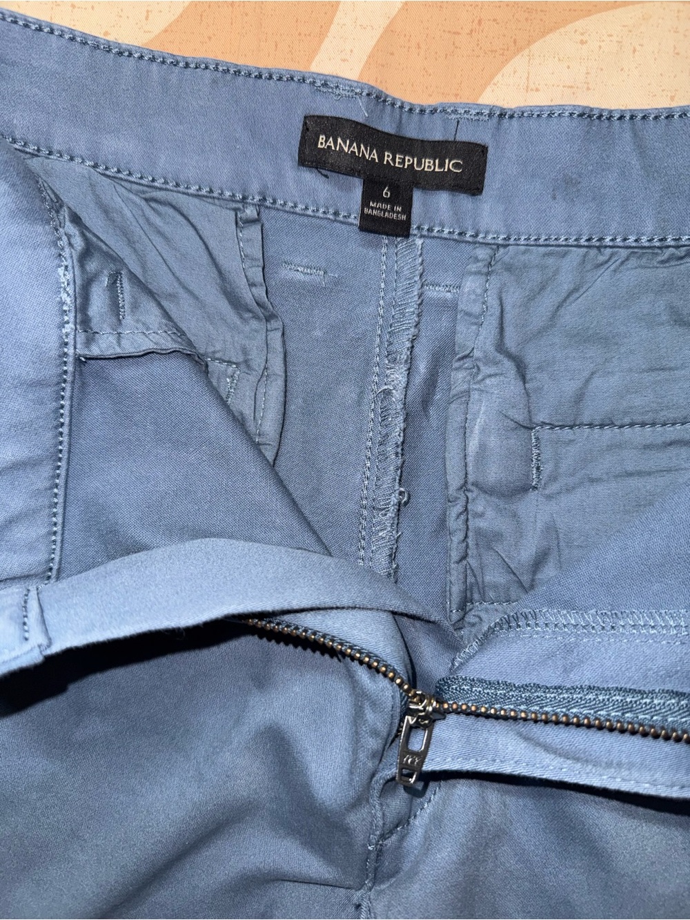 Women’s Banana Republic Light Blue Cotton Blend Shorts - Picture 4 of 6